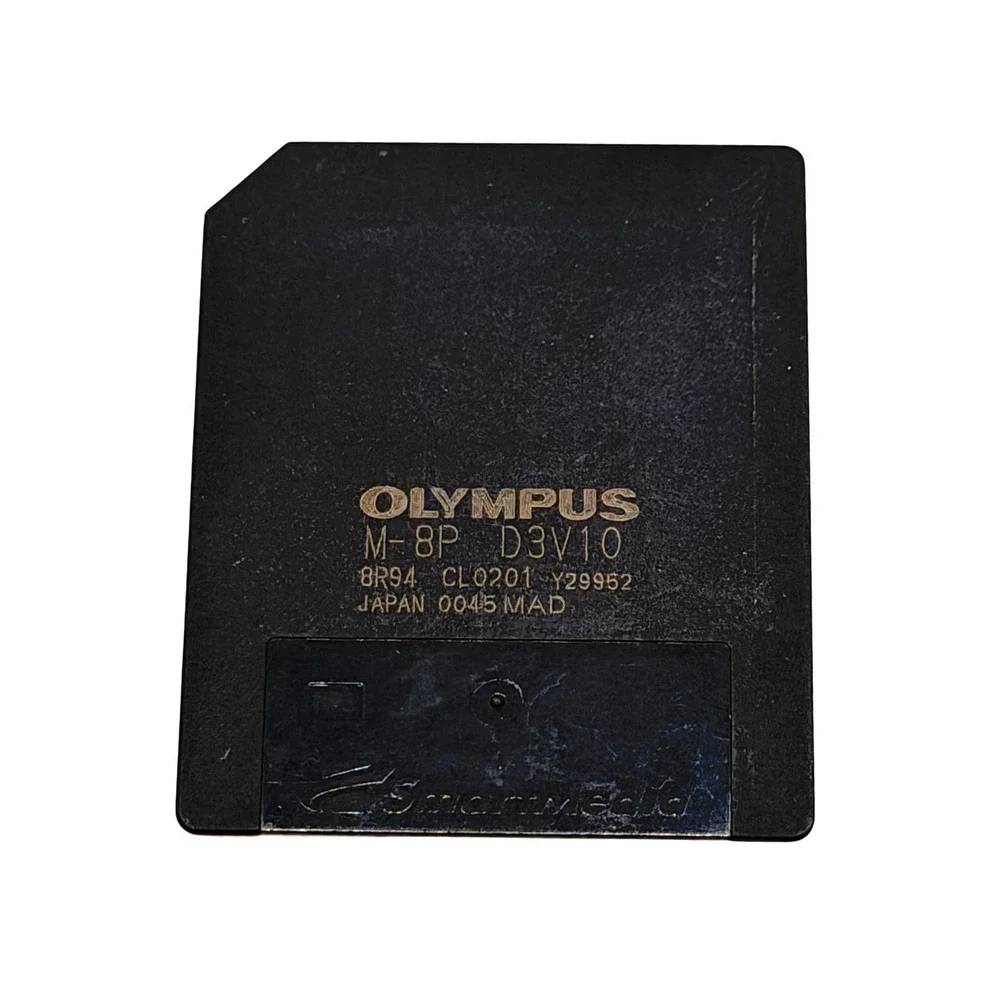 Olympus 8MB SmartMedia Card M-8P D3V10 3.3V Vintage Memory Card Japan